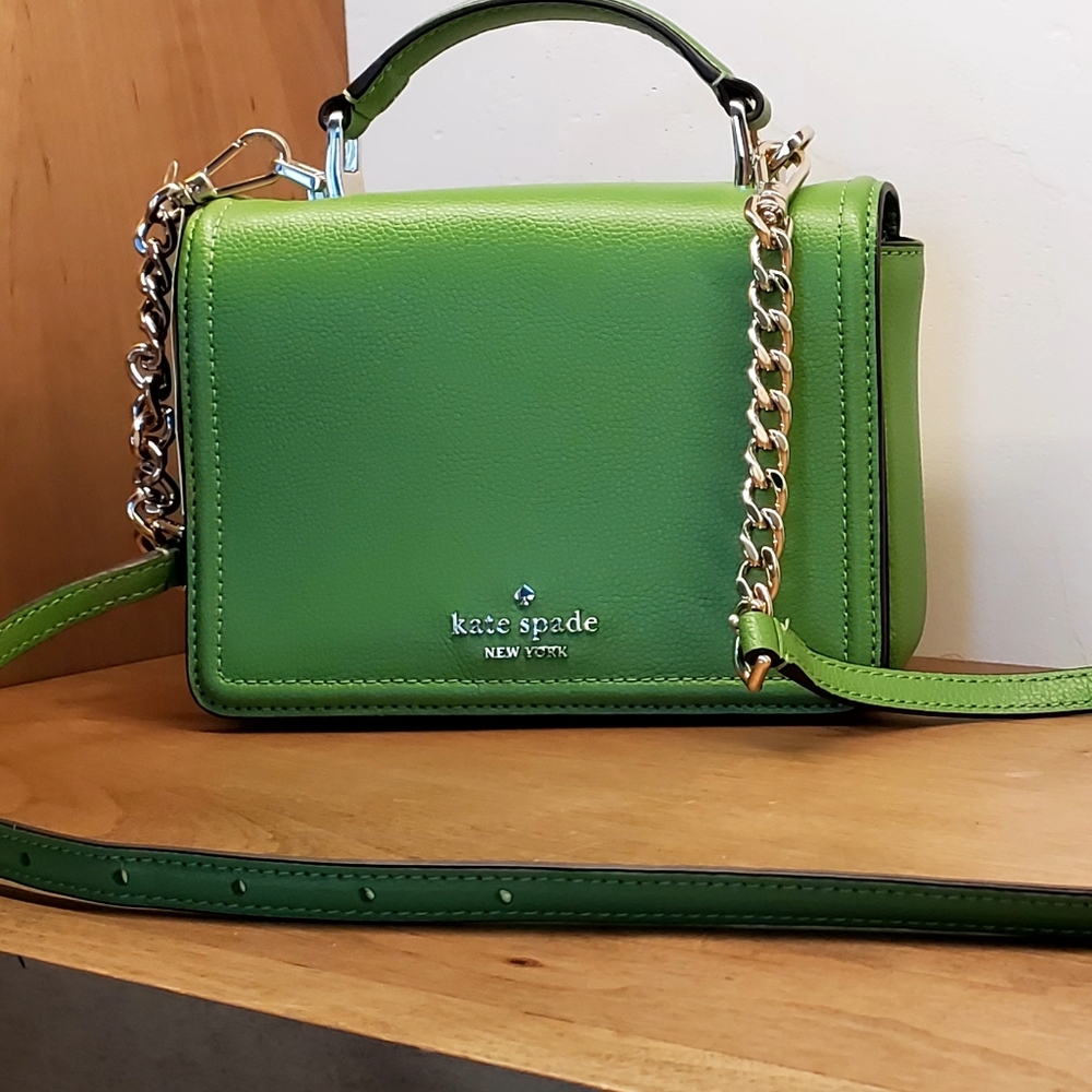 Kate Spade Patterson Dr. Turtle Green Convertible Mini Bag, NWT - Picture 2 of 16